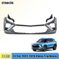 For 2024 2025 2026 Chevy Trailblazer Front Bumper Cover w/Fascia Guide Kit 3pcs