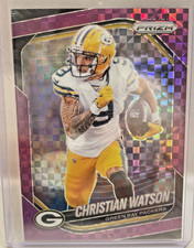 2025 Panini Prizm Purple Power #153🔥💎 /49 Christian Watson Green Bay Packers