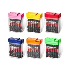 90 Pieces Torx Impact Screwdriver Bits Set with Colorful Boxes, 2" ... Fast Ship