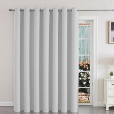 Blackout Patio Sliding Door Curtains 90 Inches Long, Grommet Privacy Room Div...