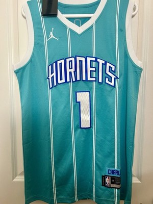 Charlotte Hornets NBA LaMelo Ball #1 Swingman Jersey Size 48 ICON EDITION