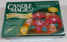 Vintage Candle Magic PERFECT POINSETTIA Candle Kit factory sealed USA Made NOS