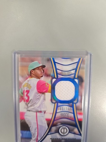 2025 Topps Tribute #TT-MM Manny Machado Blue Tributeries Relic 03/150 ๐ฅ๐ฅ๐ฅ - Picture 4 of 8