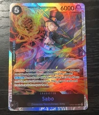 One Piece CCG Sabo Reprint Super Rare Holo Card OP04-083 NM