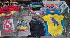 Lot Of 27 Boys 18 Months Summer-Shirts-Shorts-One Pc-Swim Trunks-Various Brands