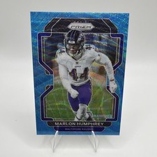 2021 Panini Prizm #288 Marlon Humphrey Blue Wave #/199