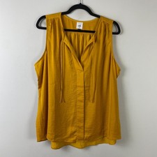 Blusa Cabi Radiant #4044 Amarillo Mostaza Talla XL