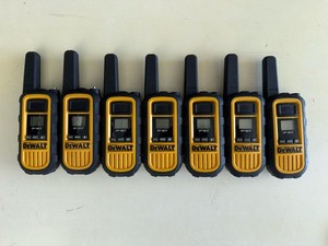 LOT OF 7 DEWALT IP-67 DXFHJJ Watt Heavy Duty Walkie Talkies -   UNTESTED