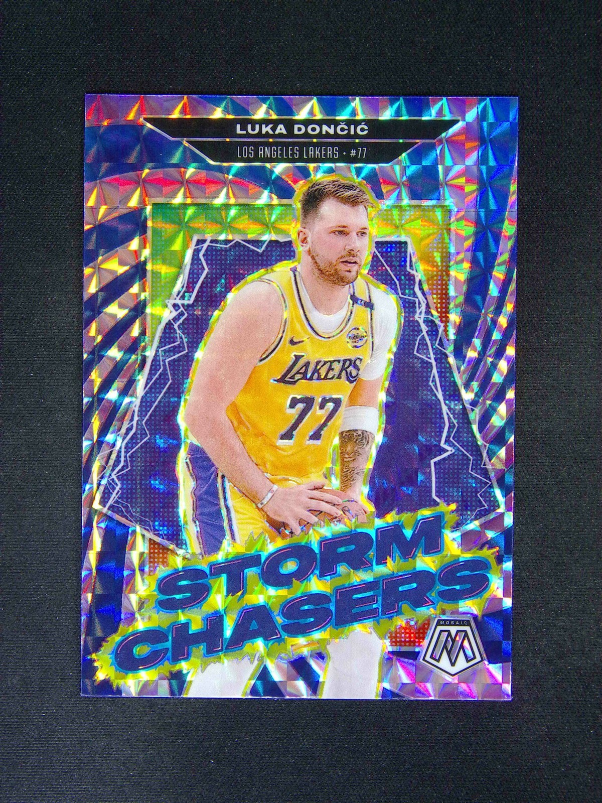 2024-25 Panini Mosaic Luka Doncic #7 Storm Chasers Mosaic Prizm