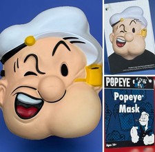 POPEYE HALLOWEEN MASK - POPEYE THE SAILER MAN MASK - POPEYE MASK NEW w/TAGS