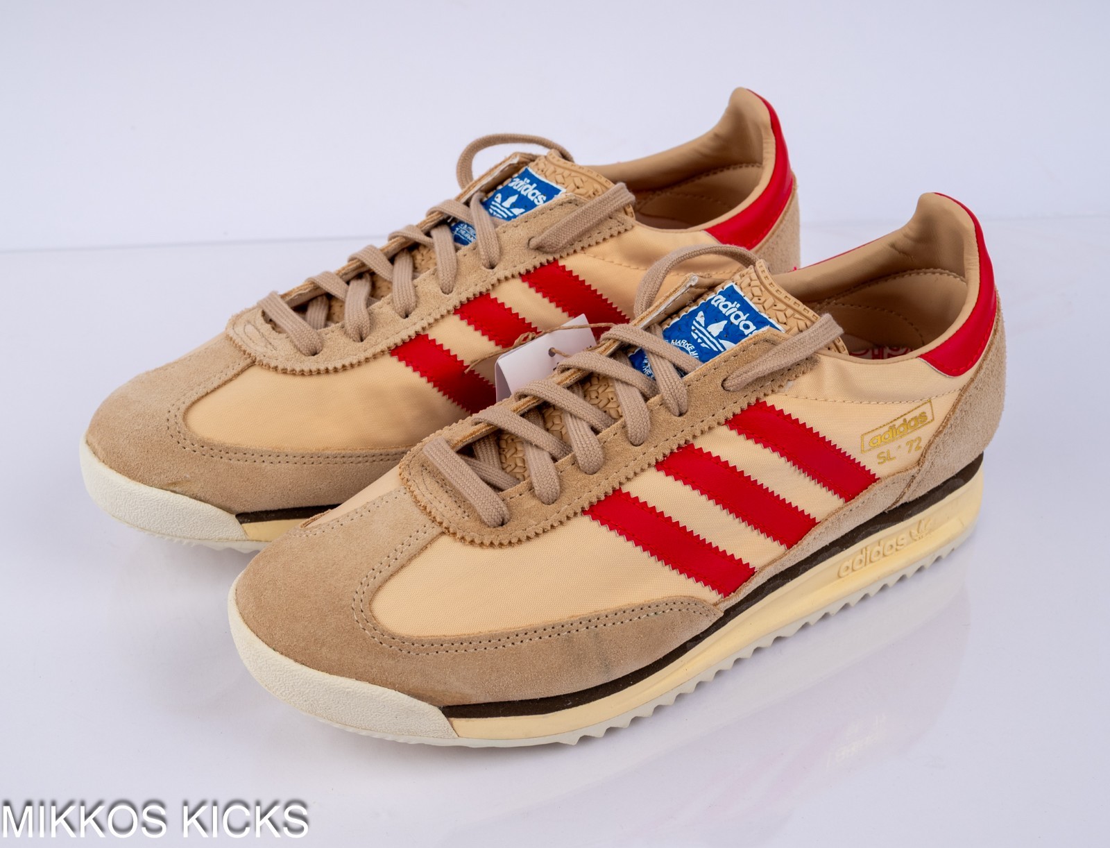 Mens adidas SL 72 RS Athletic Shoe - Magic Beige / Pure Ruby / Sand Strata