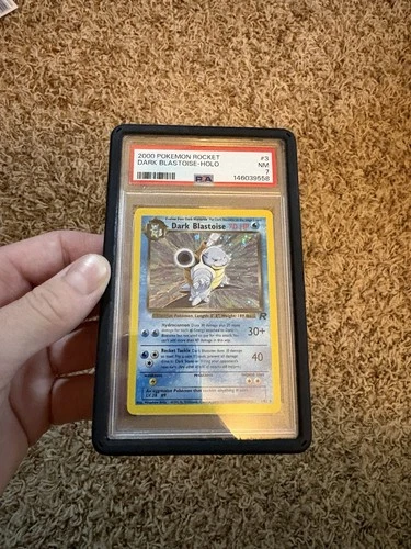 Pokemon 2000 Dark Blastoise 3/82 Holo Team Rocket PSA 7
