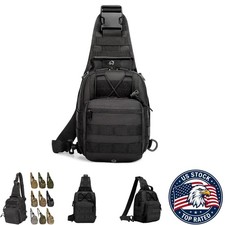 Tactical Shoulder Chest Sling Bag EDC Outdoor Waterproof Hiking Camping 600D