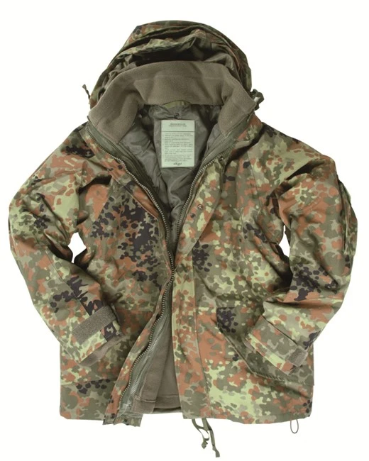 US Nässeschutz mit Fleecejacke,Regenjacke,fleckt.-NEU- - Bild 1 von 1