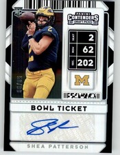 2020 Panini Contenders Draft Picks Bowl Ticket Autographs Shea Patterson RC /99