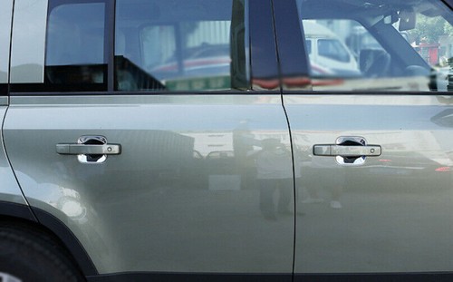 Exterior Side Door Bowl Cover Trim 5pc Fit For Defender 110 2020-2022 Chrome ABS - Picture 2 of 10