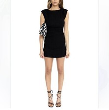Torn by Ronny Kobo Kaia Mini Sleeveless Stretch Little Black Dress sz Medium NWT