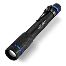 Police Security 270 Lumens Black Aluminum LED Aura Penlight With Battery - 98394