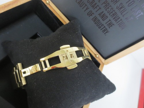 RELOJ PULSERA Y PULSERA SHINOLA ARGONITA RUNWELL 1069 CHAPADO EN ORO INOXIDABLE RUNS - Imagen 10 de 10
