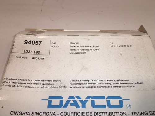 Volvo 240 Timing Belt 360 740 940 B200 B230 Genuine Dayco 94057 New - Picture 2 of 8