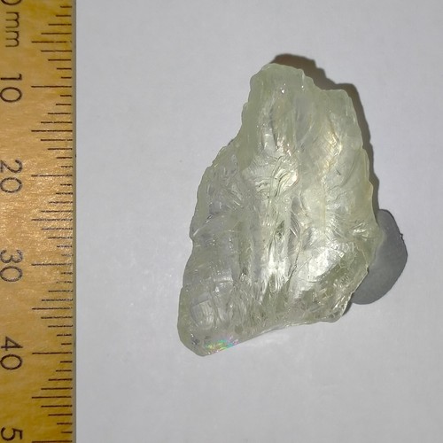 Beryl Aquamarine facet rough untreated crystal raw gemstone Watch Video 37.9ct - Picture 2 of 6