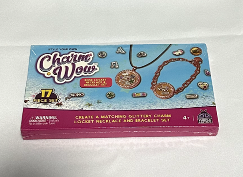 Charm Wow Rose Medaillon Halskette & Armband Herstellung Kit 17 Stck. Kit Alter 4+ Neu im Karton - Bild 4 von 8