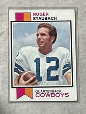 1973 Topps Vintage Football Roger Staubach #475 Dallas Cowboys