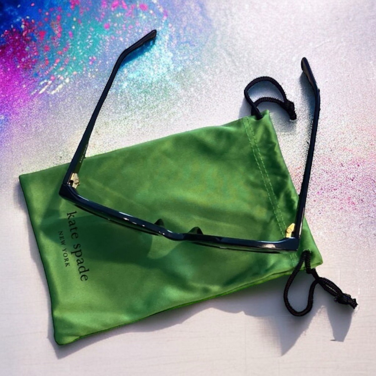 New Kate Spade Samantha Cat Eye Sunglasses Kate Spade Samantha Black Cat Eye Sunglasses | Audrey main image 2