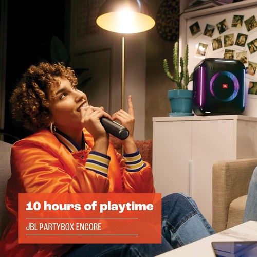 Altavoz portátil JBL PartyBox Encore para fiestas interiores y exteriores luces integradas - Imagen 7 de 9