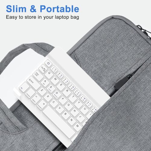 Wireless Bluetooth Keyboard, Ultra-Slim Keyboard, Small Silent Whisper-Quiet Key - Picture 6 of 7