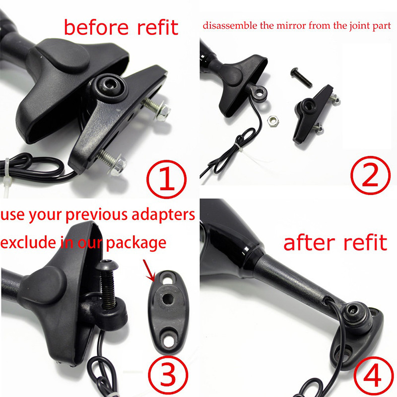 For Kawasaki ZX10R 2004-2005 Black Rearview Side Mirrors With Turn