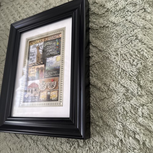 African Blessings 3D Modern Art In Jewel Matted Black Frame From Maiden Africa - Picture 9 of 10