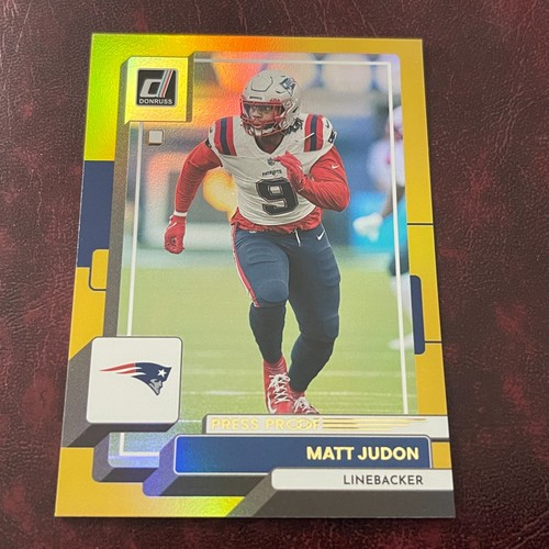 2022 Panini Donruss MATT JUDON Premium ÉPREUVE PRESSE PARALLÈLE #137 PATRIOTS