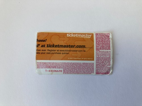 Talón de entradas para concierto de Ted Nugent julio San Diego 2003 30 - Imagen 2 de 2