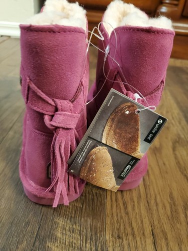 BearPaw boots Youth kids size 4 Pink - 第 4/8 張圖片