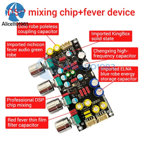 DC 8-26V Fever Karaoke Reverb Board Mic Singing Front Effector Board Mixing AMP - Picture 7 of 14