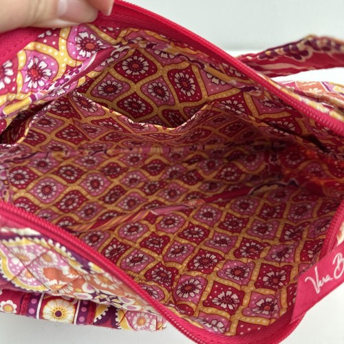 Vera Bradley Crossbody Bag Cargo Sling Purse Raspberry Fizz Paisley Floral Pink - Picture 9 of 13