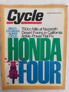 CYCLE-MAGAZINE-AUGUST-69-1969-HONDA-750-CB750-amp-CHENEY-VICTAR