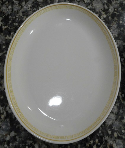 2 PLACAS HOMER LAUGHLIN, BEST CHINA, ATENA ORO GRIEGO, PLATOS OVALADOS 10,5" - Imagen 6 de 10