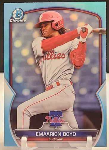 2023 Bowman Draft Emailion Boy Sky Blue Refractor #BDC-43