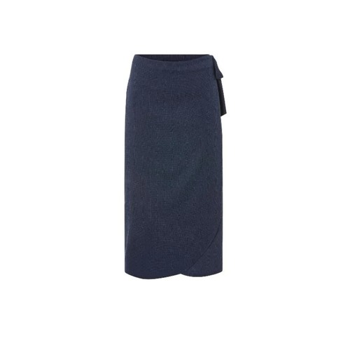 Damen Midi Wickelrock Esmara Modische Kreppstruktur S M L Navy Pink Blumen - Bild 7 von 11