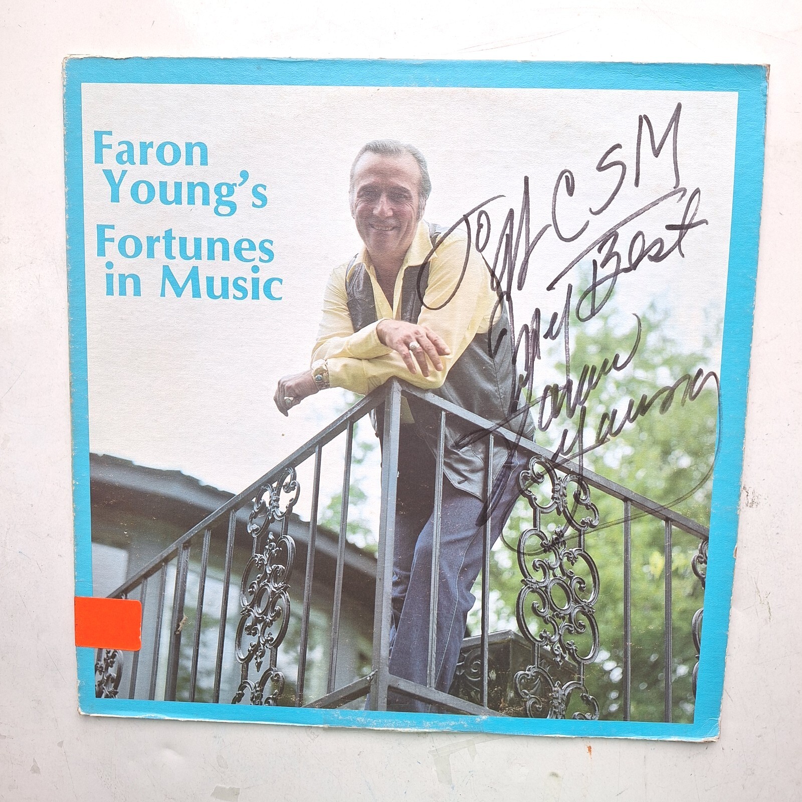 Faron Young's Fortunes in Music Vinyl LP Autographed Signed