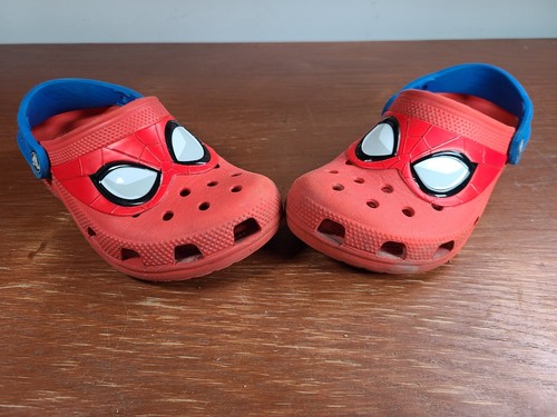 Slip On Spider Man Crocs Marvel Superhero Limited Junior Youth taglia 3 - Foto 6 di 10