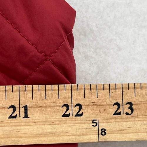 NWT Brooks Brothers Women's Red Sleeveless Puffer Quilt Vest Full Zip Size M - Picture 6 of 8