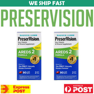 2-x-Bausch-Lomb-PreserVision-AREDS-2-Formula-90-Soft-Gels-Vision-AU-STOCK
