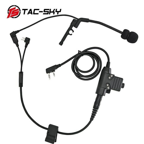 TAC-SKY Y Cable + Comtac Microphone + U94 PTT for IPSC Comtac I II III/Peltor - Picture 3 of 12
