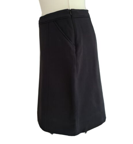 BODEN WG496 Damen A-Linien-Rock schwarz Baumwollmischung mit Taschen. Größe UK 12L, US 16L - Bild 3 von 12