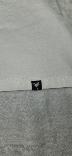 Birdog White Cotton T-Shirt Blue Flower Bird XL - Picture 3 of 5