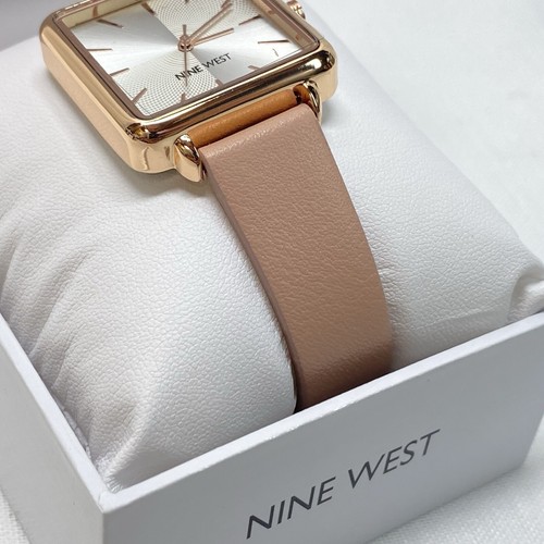 NEW Nine West Women's Strap Watch NW/2679RGPK (512D) Gold / Pink NWT - Picture 4 of 9