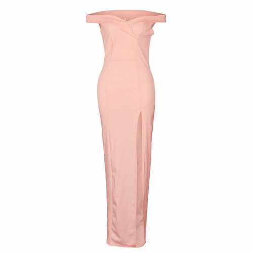 Elegante Vestido Para Mujer Dividido Largo Noche Cóctel Fiesta Baile Vestido Formal Boda - Imagen 15 de 23